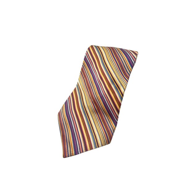 Tommy Hilfiger Silk Tie Multicolor Houndstooth Stripe Preppy Business Office - Picture 4 of 10